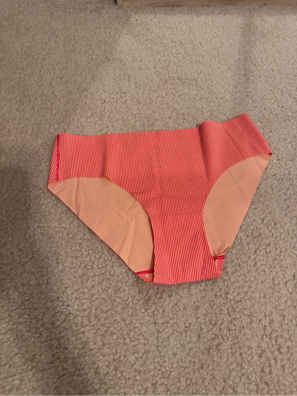 Lululemon Women’s Underwear Bikini Brief Pink Red Stripe Size M